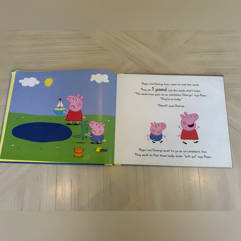 Peppa Pig and the Lucky Ducks Hardcover Book – 2016 – Counting 1–20